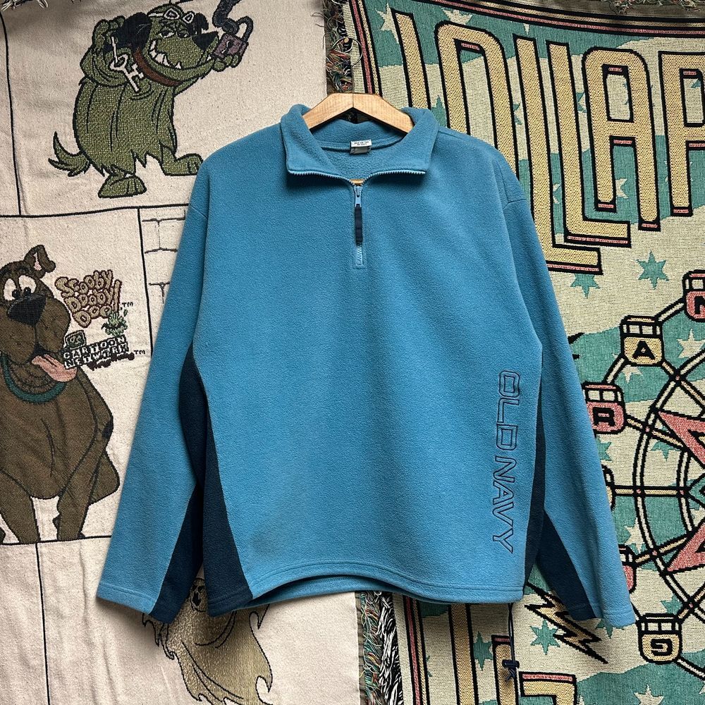 Early 2000s Old Navy Quarter Zip Fleece‎ Pullover